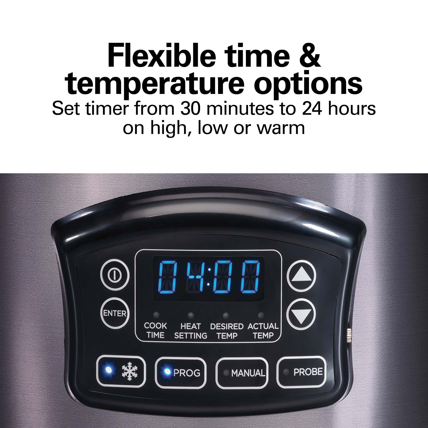 Mijoteuse programmable Hamilton Beach avec fonction décongélation - 6 pintes (33768G)