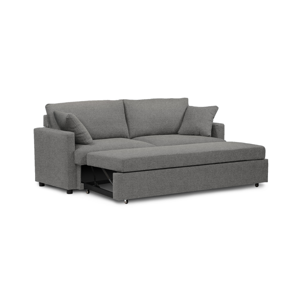 Sofa lit de 78" de Monarch - CENTAURI-13 - tissu gris (8224C13)
