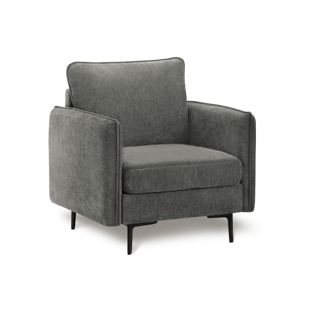 Fauteuil de 32" de Monarch - COACH-18 - tissu gris (8K11C18)