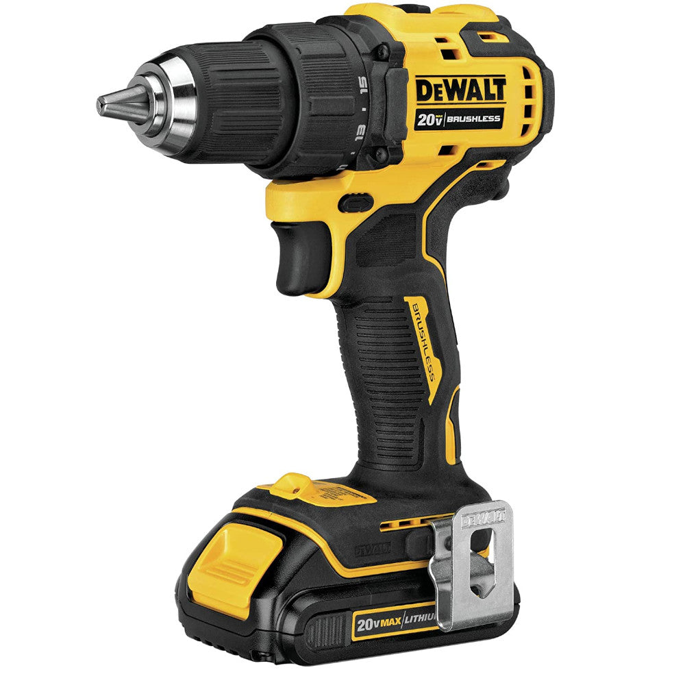 Perceuse-visseuse compacte 20V MAX Dewalt – Mandrin 1/2 po avec 2 batteries (DCD708C2) - Remis à neuf