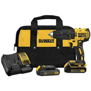 Perceuse à percussion compacte sans fil Dewalt 20V MAX* avec 2 batteries -  (DCD778C2)