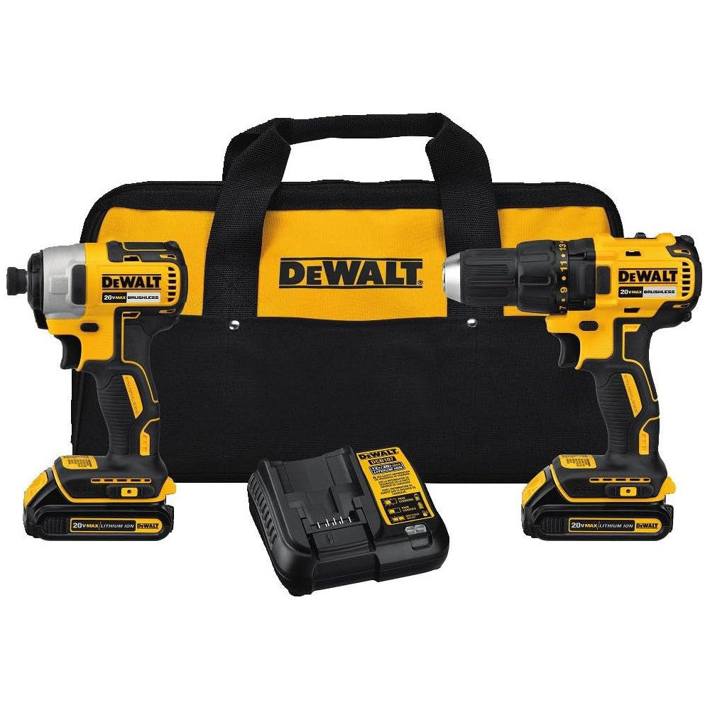Dewalt Power Tools Combo Kit, 20V MAX* Cordless Drill and Impact Driver (DCK277C2G3)
