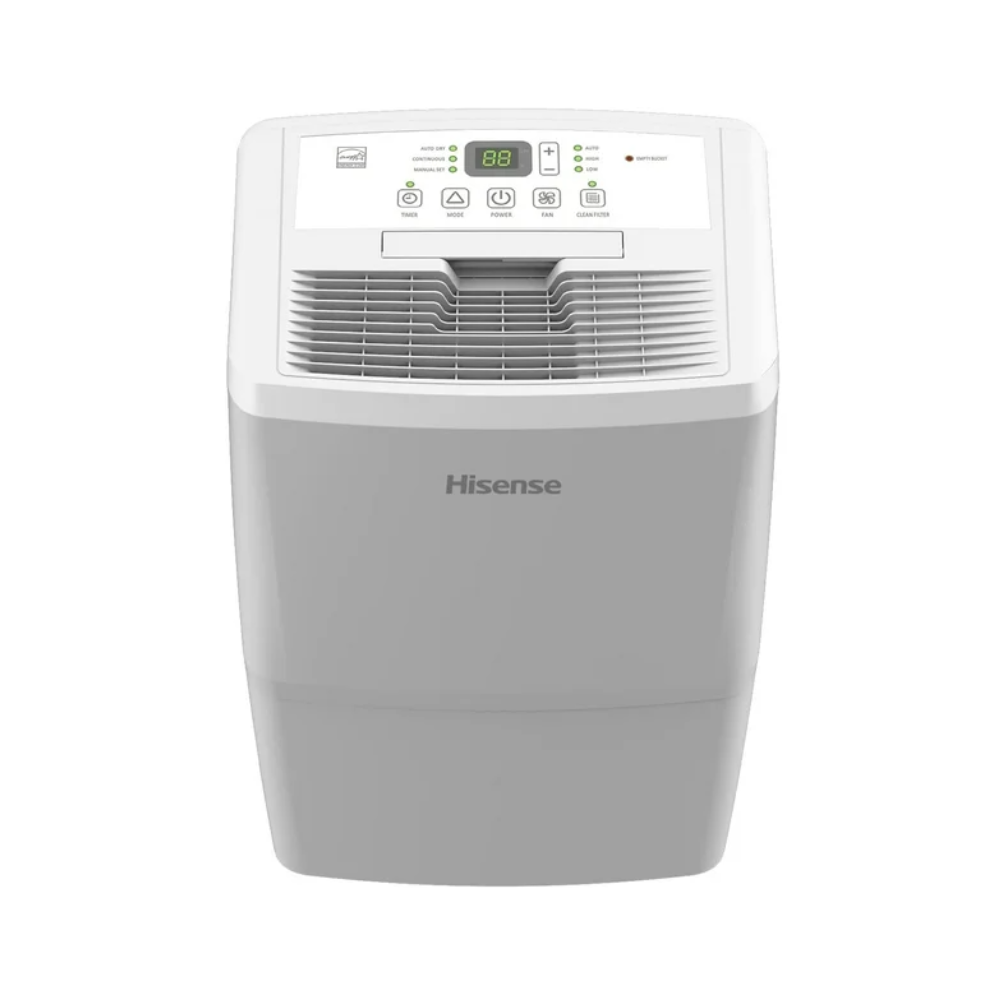 Déshumidificateur Hisense 50 pintes avec pompe, seau ou drain continu, 1500pi²