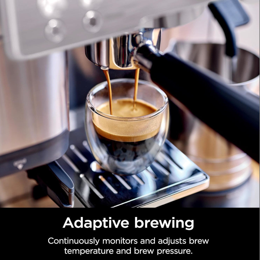 Ninja Premier Series Espresso Machine with Drip Coffee Maker and Iced Coffee — (ES655CCO) — RECERTIFIED