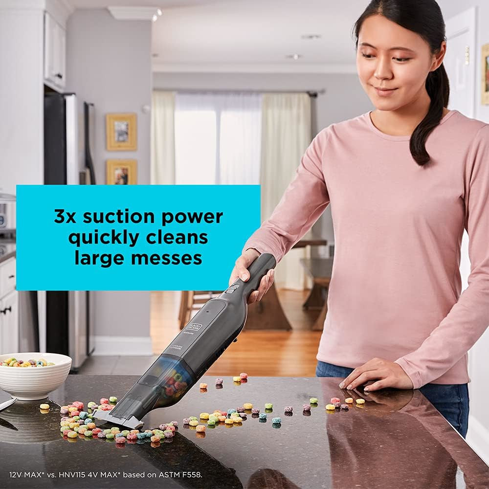 Black & Decker AdvancedClean™ Slim Cordless Handheld Vacuum (HLVC320J01)