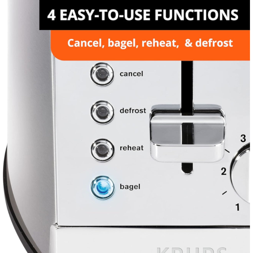 KRUPS 2-slice Stainless Steel Toaster (KH732D51)
