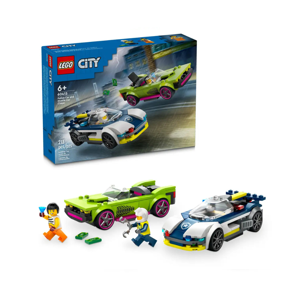 Lego - La poursuite entre la voiture de police et la voiture puissante (60415)
