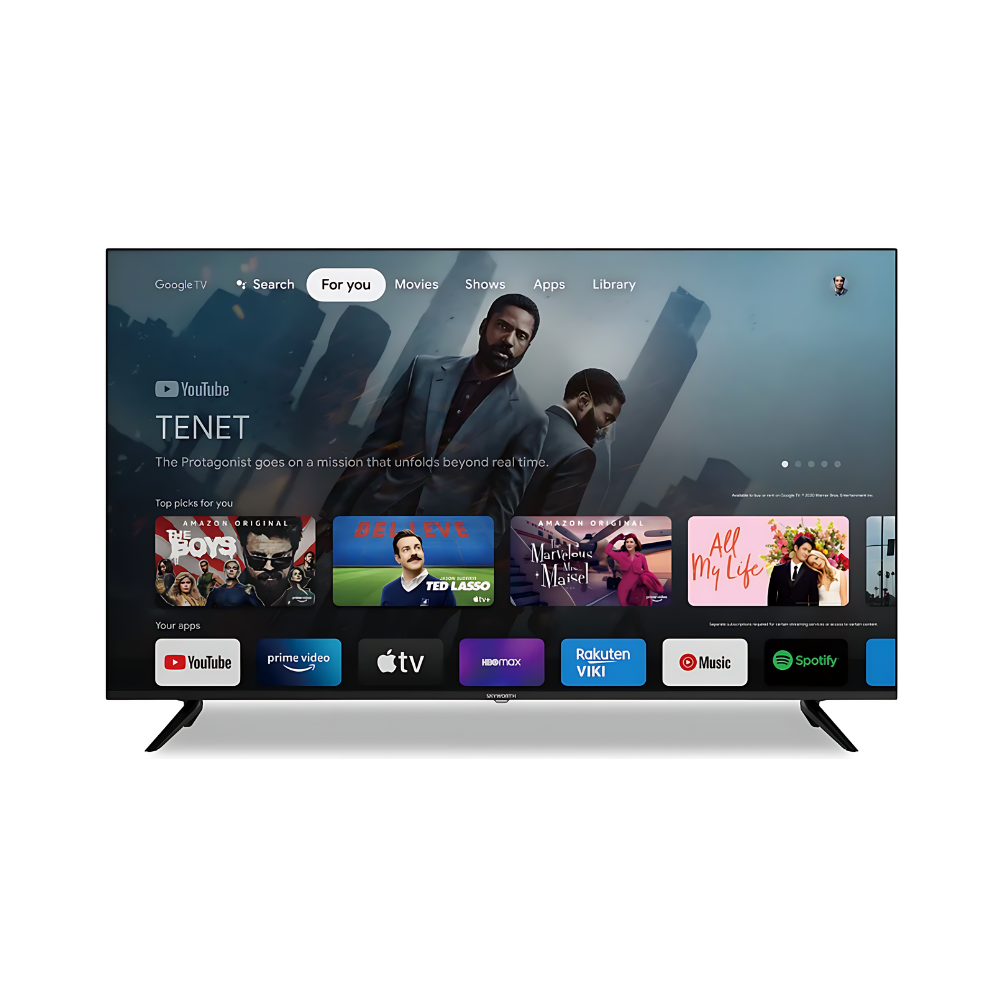 Téléviseur Skyworth 65'' 4k intelligent Google Tv (65UD7300)