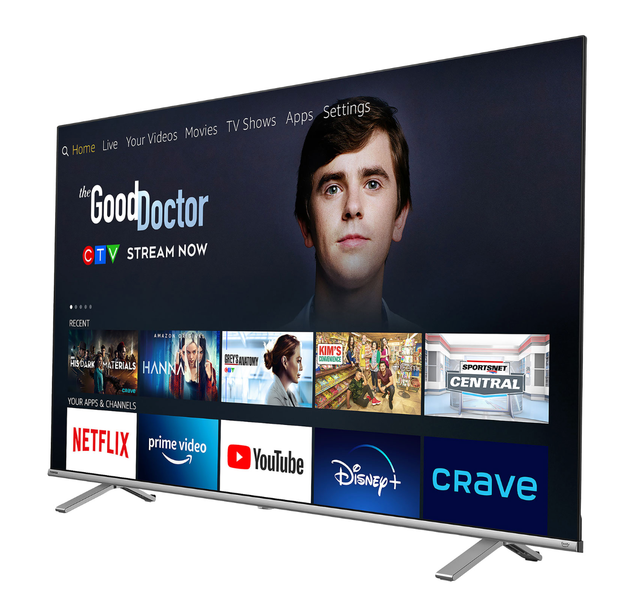 Téléviseur Toshiba 55" 4K UHD HDR LED intelligent Fire TV Edition (55C350LC)